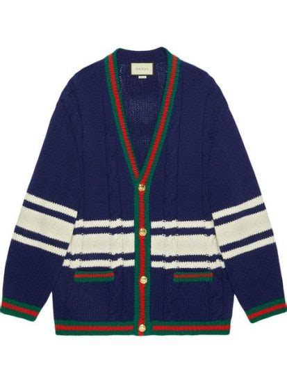 gucci cardigan juice wrld|gucci reversible cardigan.